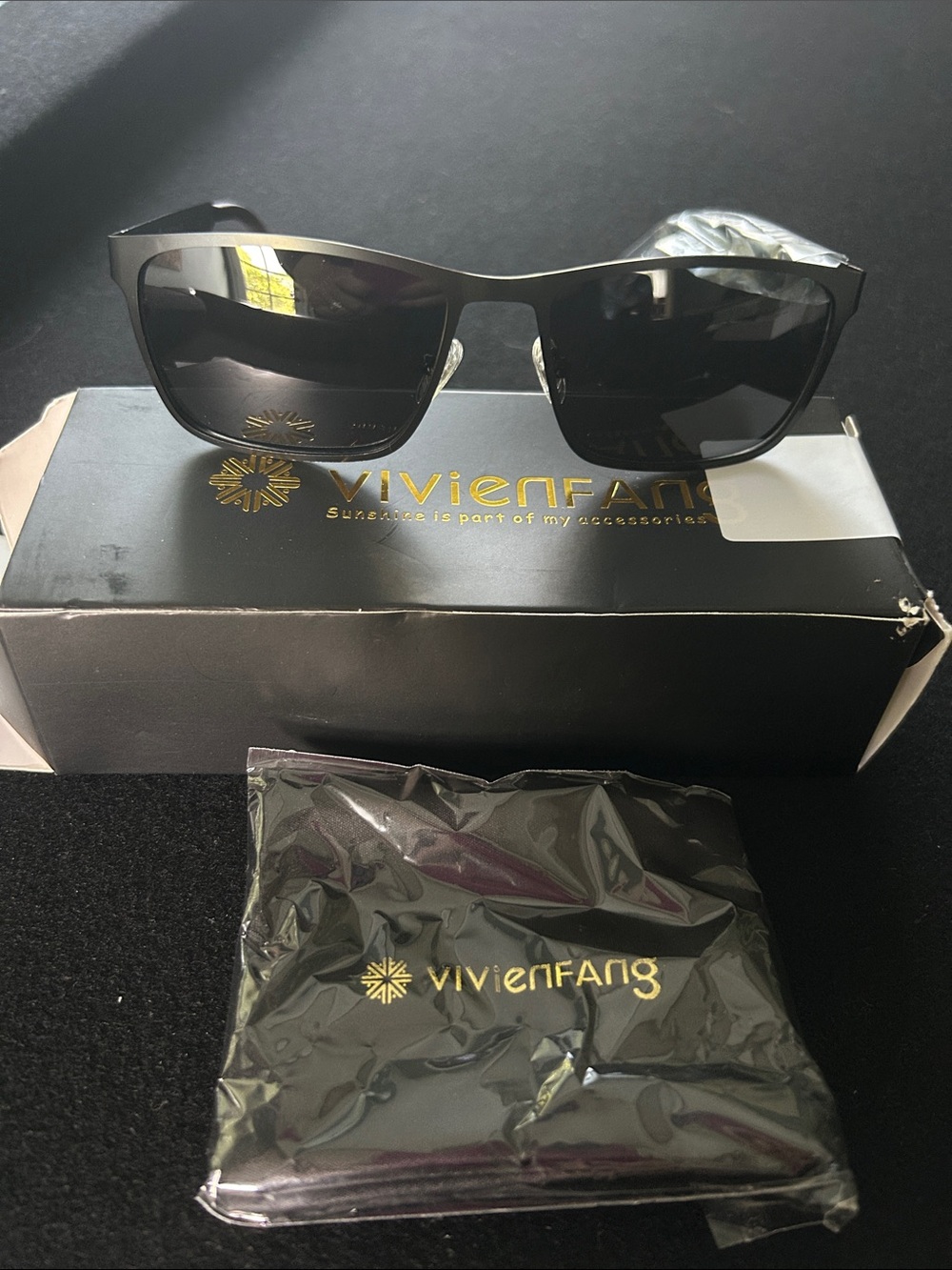 Men’s Black Polarized Sunglasses